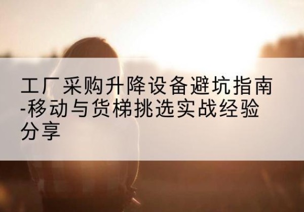 龙陵移动式升降机怎么选-工厂采购升降设备避坑指南-移动与货梯挑选实战经验分享